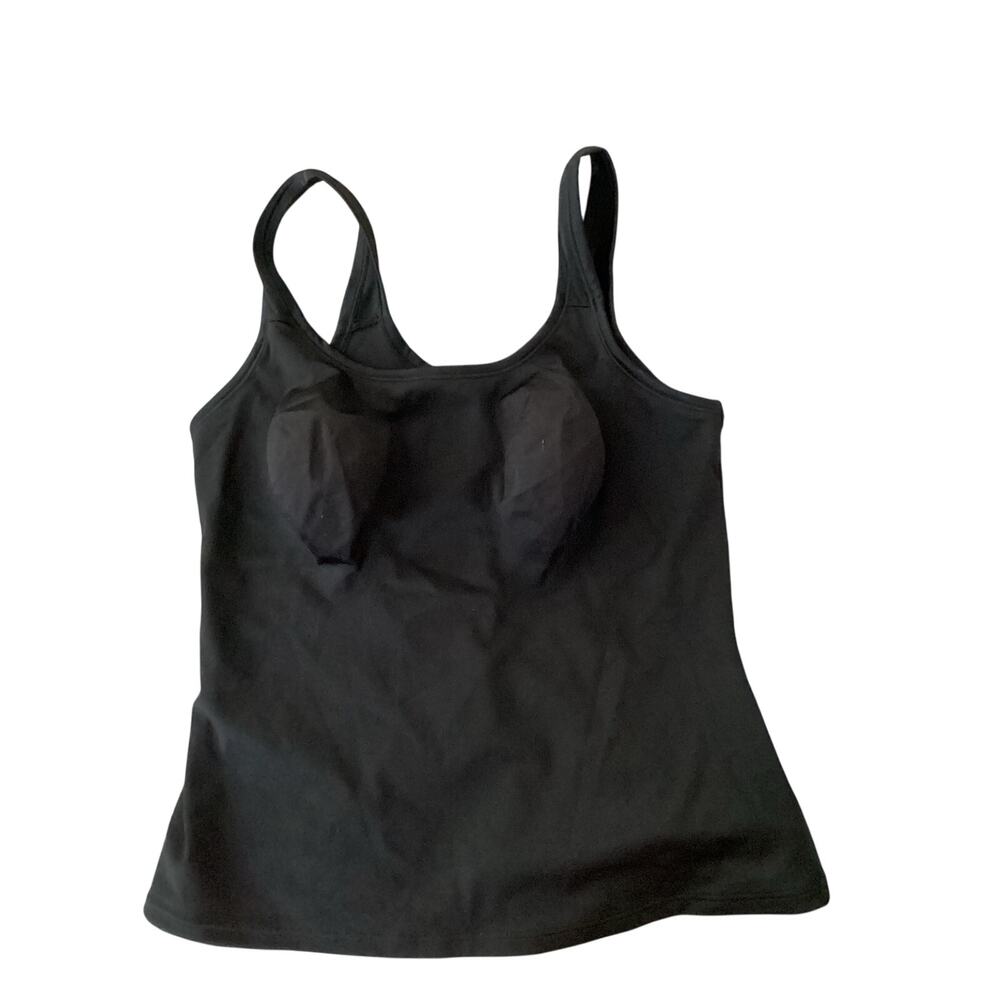 Body by Nancy Ganz Black Shaping Camisole Built-In Bra Size XL Style 03310